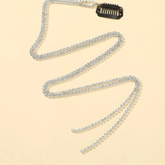 Last! Rhinestone bling clip in hair extension - Picture 3 of 6